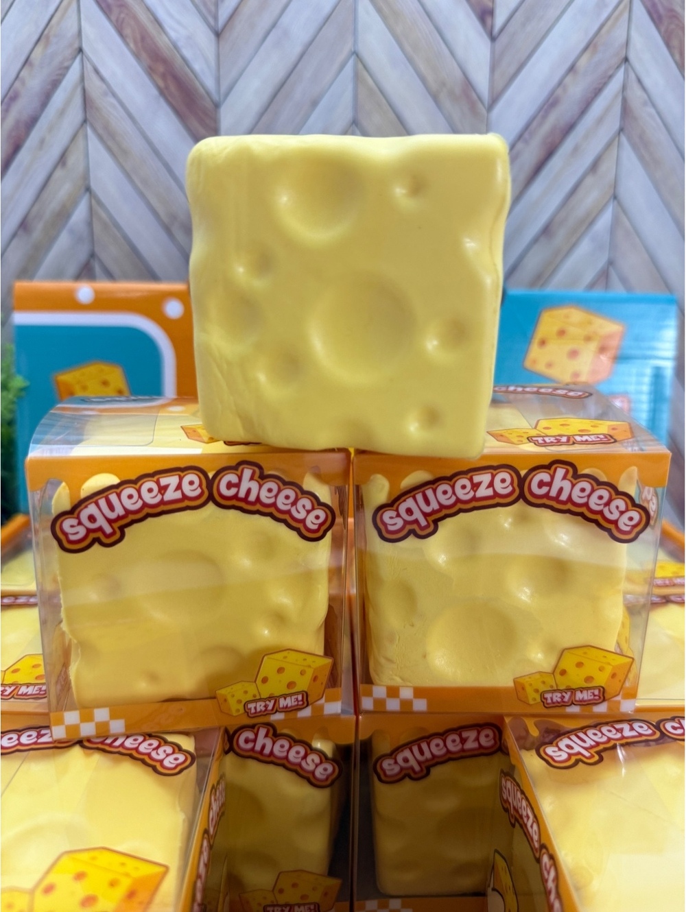 Squeeze Cheese Squishy Bundle of 3 🧀